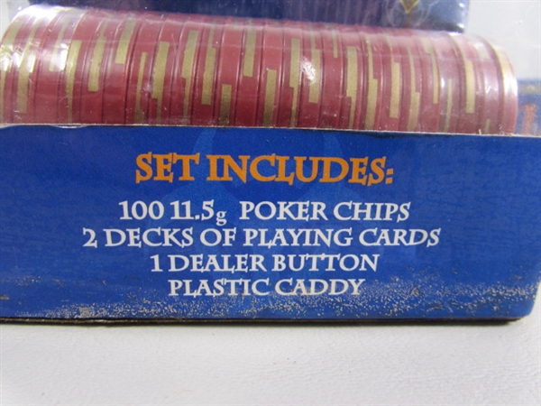 3 NEW POKER SETS