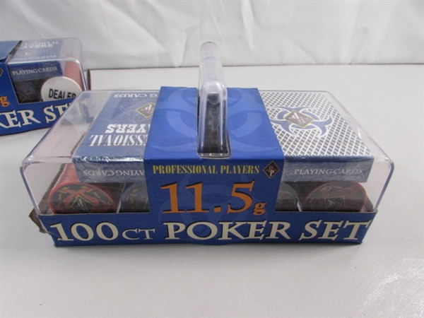 3 NEW POKER SETS