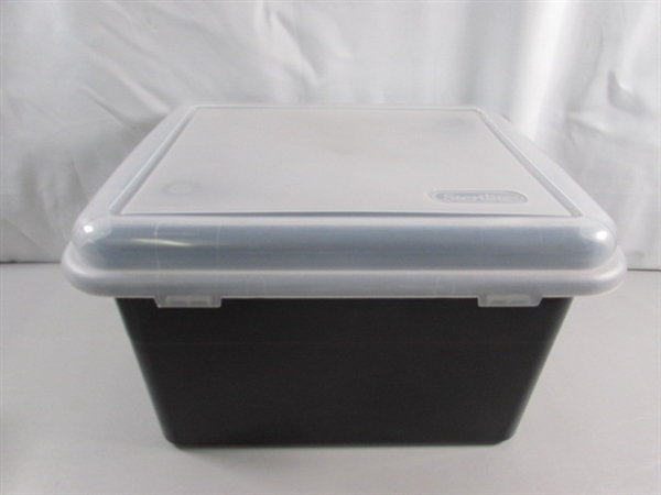 OFFICE SUPPLIES, FILE FOLDERS, PLASTIC FILING BIN, WHITE BOARD & MORE