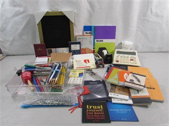 OFFICE SUPPLIES - ADDING MACHINE, NOTEBOOKS, STAPLER, ORGANIZERS & MORE