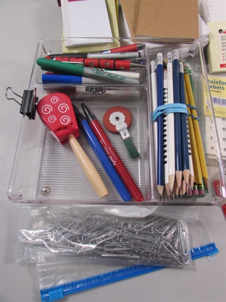 OFFICE SUPPLIES - ADDING MACHINE, NOTEBOOKS, STAPLER, ORGANIZERS & MORE