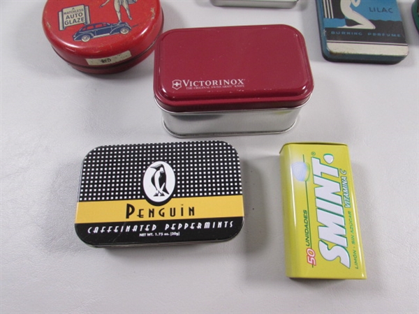 VINTAGE TOBACCO TINS, MODERN MINT TINS & OTHERS