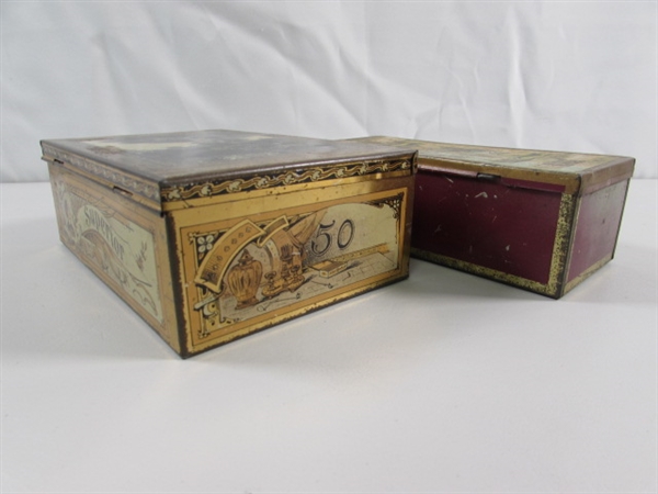 VINTAGE TOBACCO TINS, MODERN MINT TINS & OTHERS