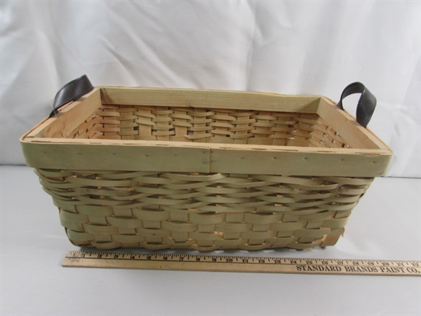 BASKET & COLLECTION OF VINTAGE CIGAR BOXES