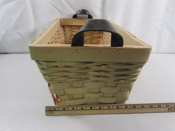 BASKET & COLLECTION OF VINTAGE CIGAR BOXES