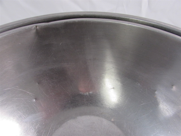 GRADUATED STAINLESS STEEL EKCO MIXING BOWLS 1.5-8 QUART PLUS OTHERS