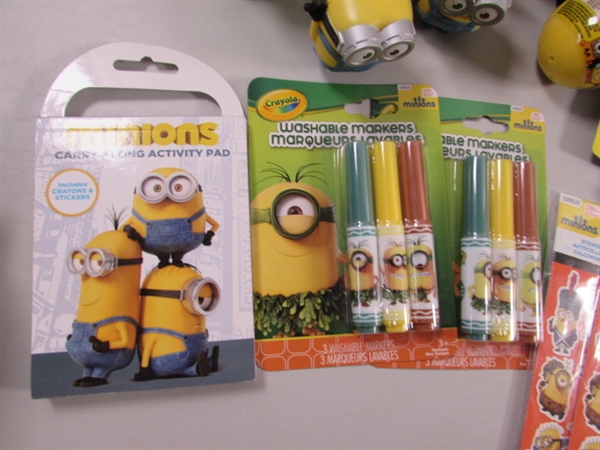 LARGE ASSORTMENT OF MINION TOYS ETC - GREAT FOR EASTER BASKETS