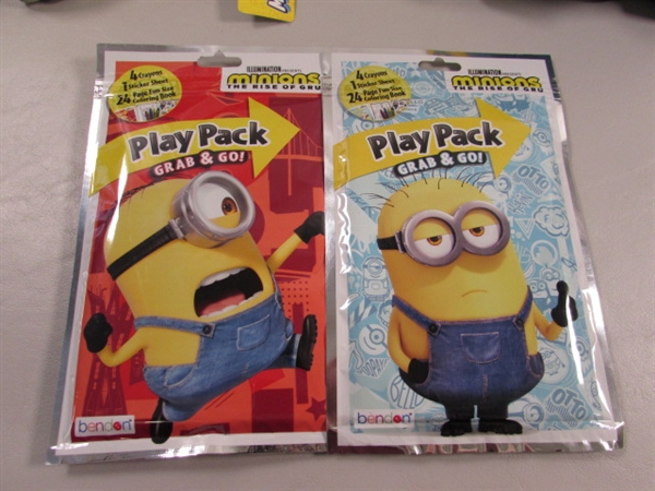 LARGE ASSORTMENT OF MINION TOYS ETC - GREAT FOR EASTER BASKETS