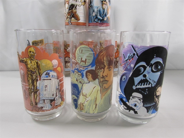 VINTAGE STAR WARS GLASSES & MODERN MUGS