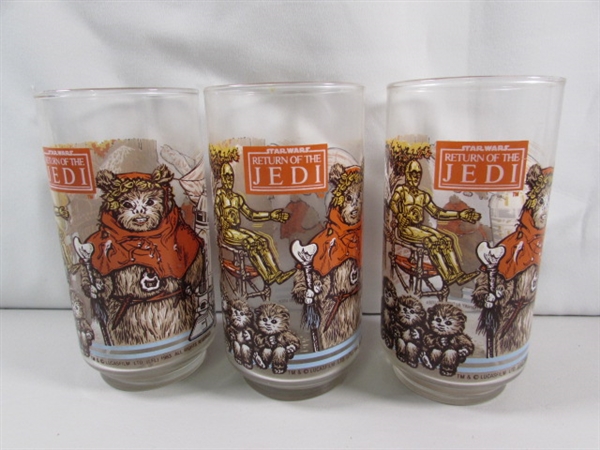 VINTAGE STAR WARS GLASSES & MODERN MUGS