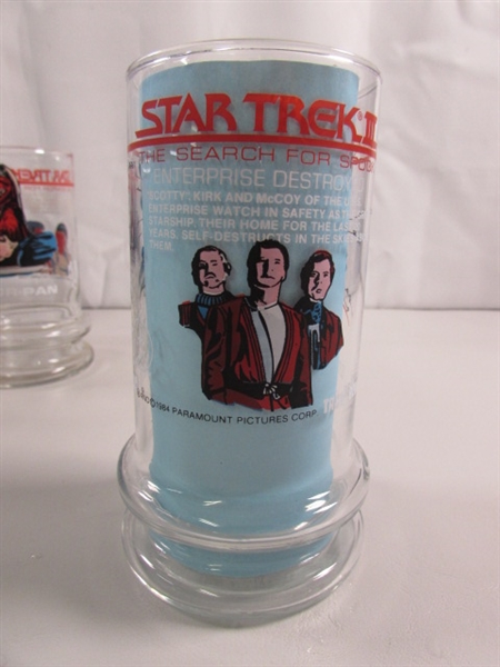 1984 STAR TREK DRINKING GLASSES