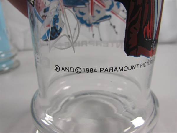 1984 STAR TREK DRINKING GLASSES