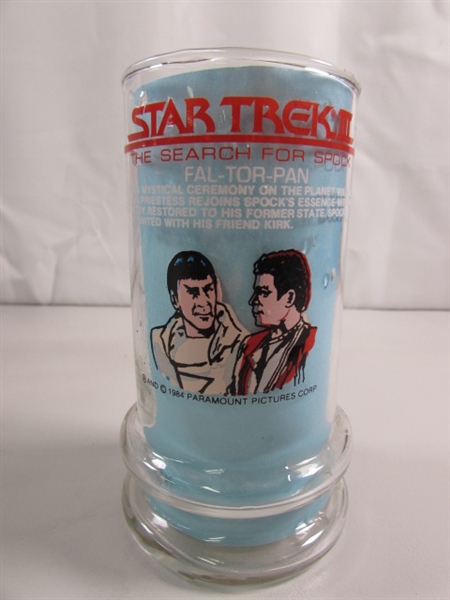 1984 STAR TREK DRINKING GLASSES