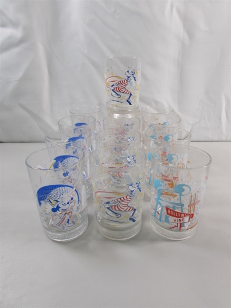 DISNEY WORLD 25TH ANNIVERSARY DRINKING GLASSES