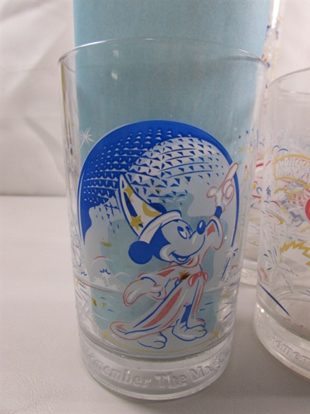 DISNEY WORLD 25TH ANNIVERSARY DRINKING GLASSES