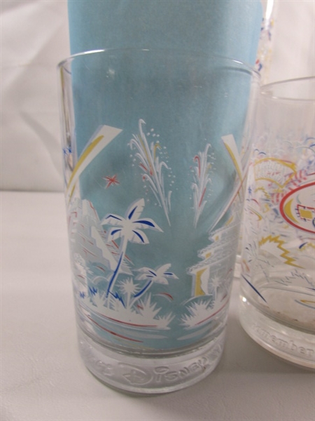 DISNEY WORLD 25TH ANNIVERSARY DRINKING GLASSES