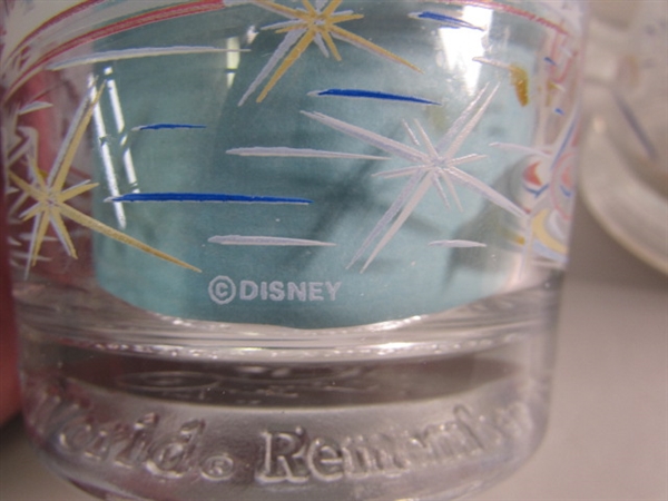 DISNEY WORLD 25TH ANNIVERSARY DRINKING GLASSES