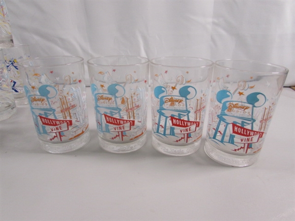 DISNEY WORLD 25TH ANNIVERSARY DRINKING GLASSES