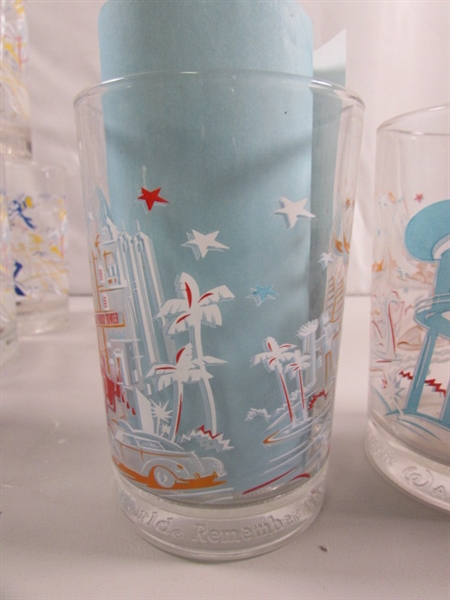 DISNEY WORLD 25TH ANNIVERSARY DRINKING GLASSES