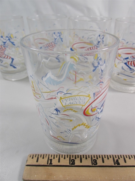 DISNEY WORLD 25TH ANNIVERSARY DRINKING GLASSES