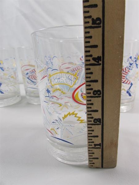 DISNEY WORLD 25TH ANNIVERSARY DRINKING GLASSES