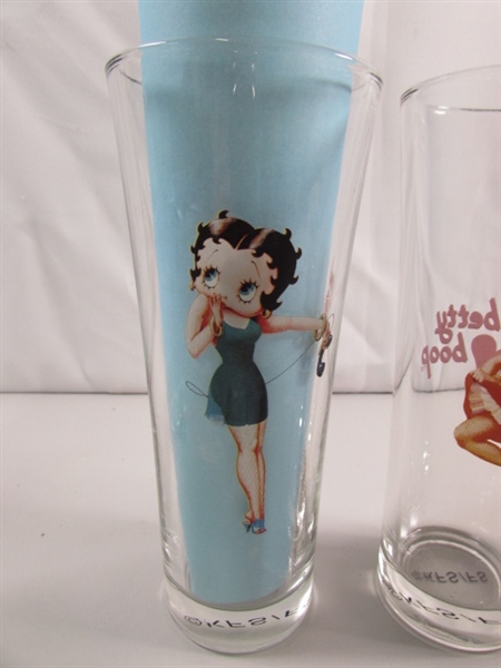 VINTAGE BETTY BOOP FLARED HI-BALL GLASSES