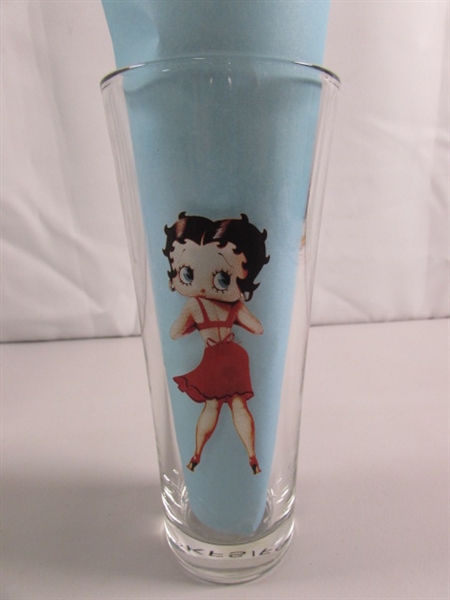 VINTAGE BETTY BOOP FLARED HI-BALL GLASSES