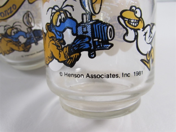 VINTAGE CHARACTER DRINKING GLASSES 1980'S