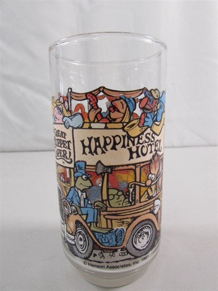 VINTAGE CHARACTER DRINKING GLASSES 1980'S