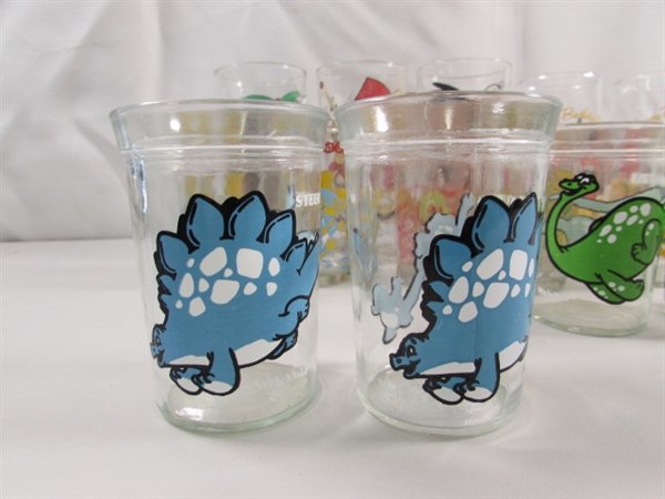 LOONEY TUNES & DINOSAUR GLASSES, JELLY GLASSES & MORE