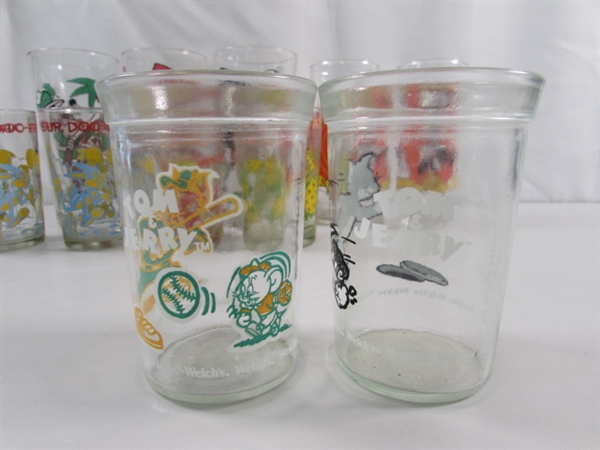 LOONEY TUNES & DINOSAUR GLASSES, JELLY GLASSES & MORE