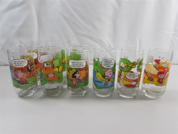 CAMP SNOOPY MCDONALDS DRINKING GLASSES