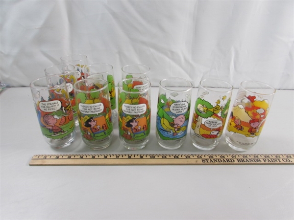 CAMP SNOOPY MCDONALDS DRINKING GLASSES