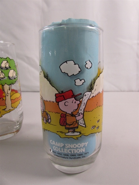 CAMP SNOOPY MCDONALDS DRINKING GLASSES