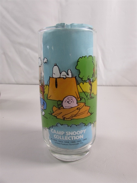 CAMP SNOOPY MCDONALDS DRINKING GLASSES