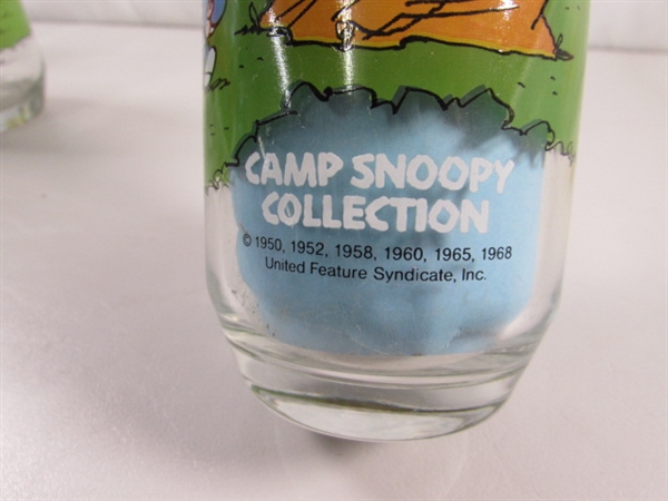 CAMP SNOOPY MCDONALDS DRINKING GLASSES