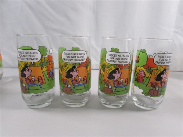 CAMP SNOOPY MCDONALDS DRINKING GLASSES