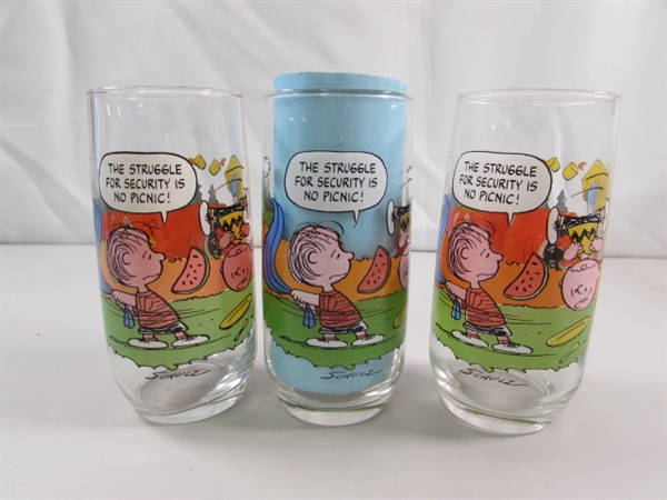 CAMP SNOOPY MCDONALDS DRINKING GLASSES