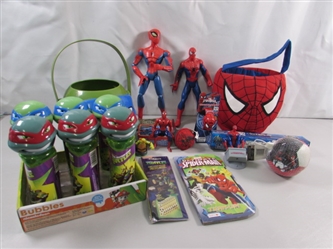 SPIDERMAN & TEENAGE MUTANT NINJA TURTLES TOYS