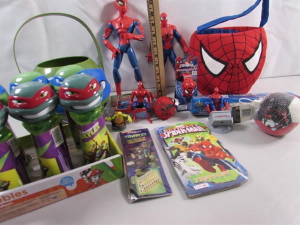 SPIDERMAN & TEENAGE MUTANT NINJA TURTLES TOYS