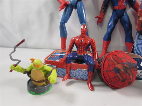 SPIDERMAN & TEENAGE MUTANT NINJA TURTLES TOYS