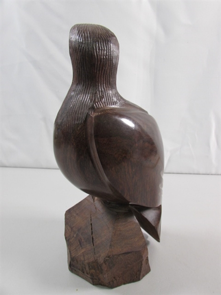 CARVED EAGLE IRONWOOD STATUE