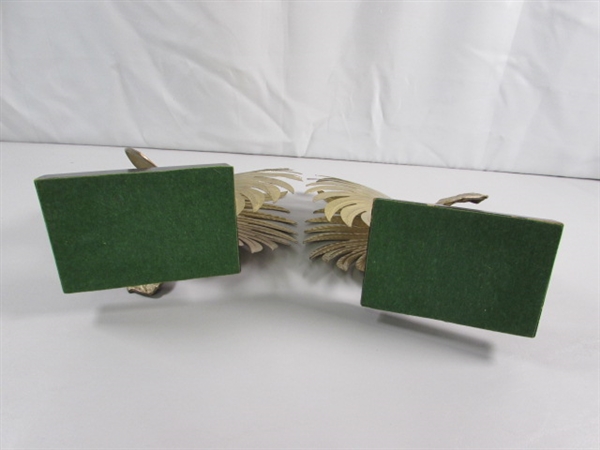 PAIR OF VINTAGE BRASS ROOSTER SCULPTURES