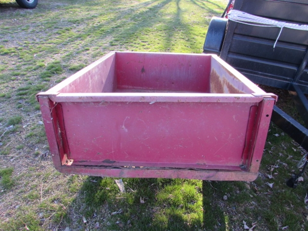 TOW-BEHIND DUMP CART FOR LAWN TRACTOR OR ATV W/1 7/8 BALL HITCH