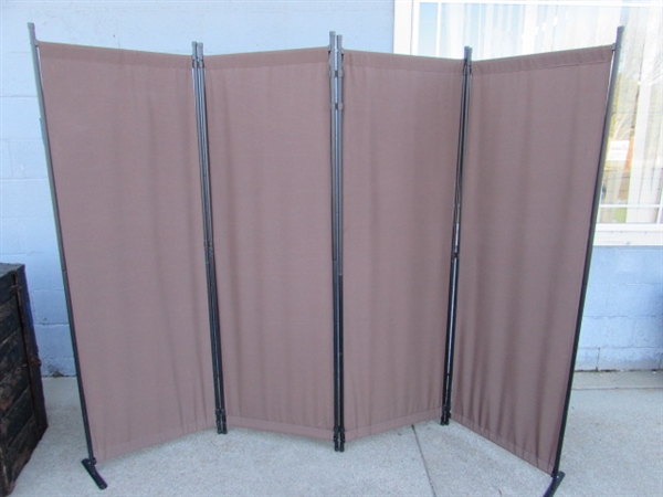 4-PANEL ROOM DIVIDER/PRIVACY SCREEN