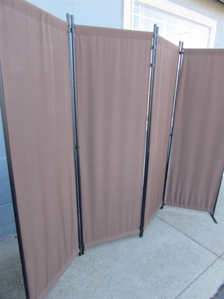 4-PANEL ROOM DIVIDER/PRIVACY SCREEN