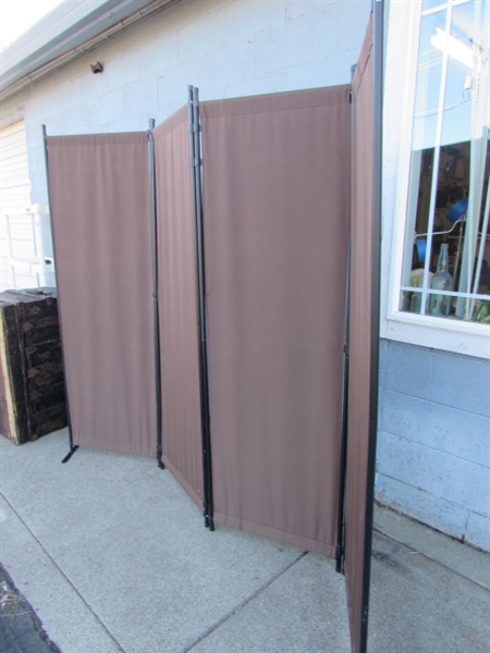 4-PANEL ROOM DIVIDER/PRIVACY SCREEN