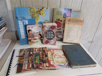 COOKBOOKS, RECIPES, COOKING MAGAZINES