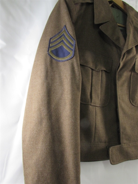 VINTAGE WWII ARMY 8TH DIV IKE JACKET & PANTS - WOOL