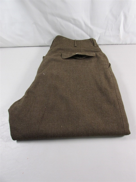 VINTAGE WWII ARMY 8TH DIV IKE JACKET & PANTS - WOOL